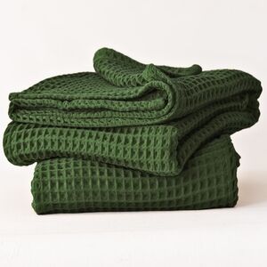Sandcloud Green Waffle Knit Towels (4) Set